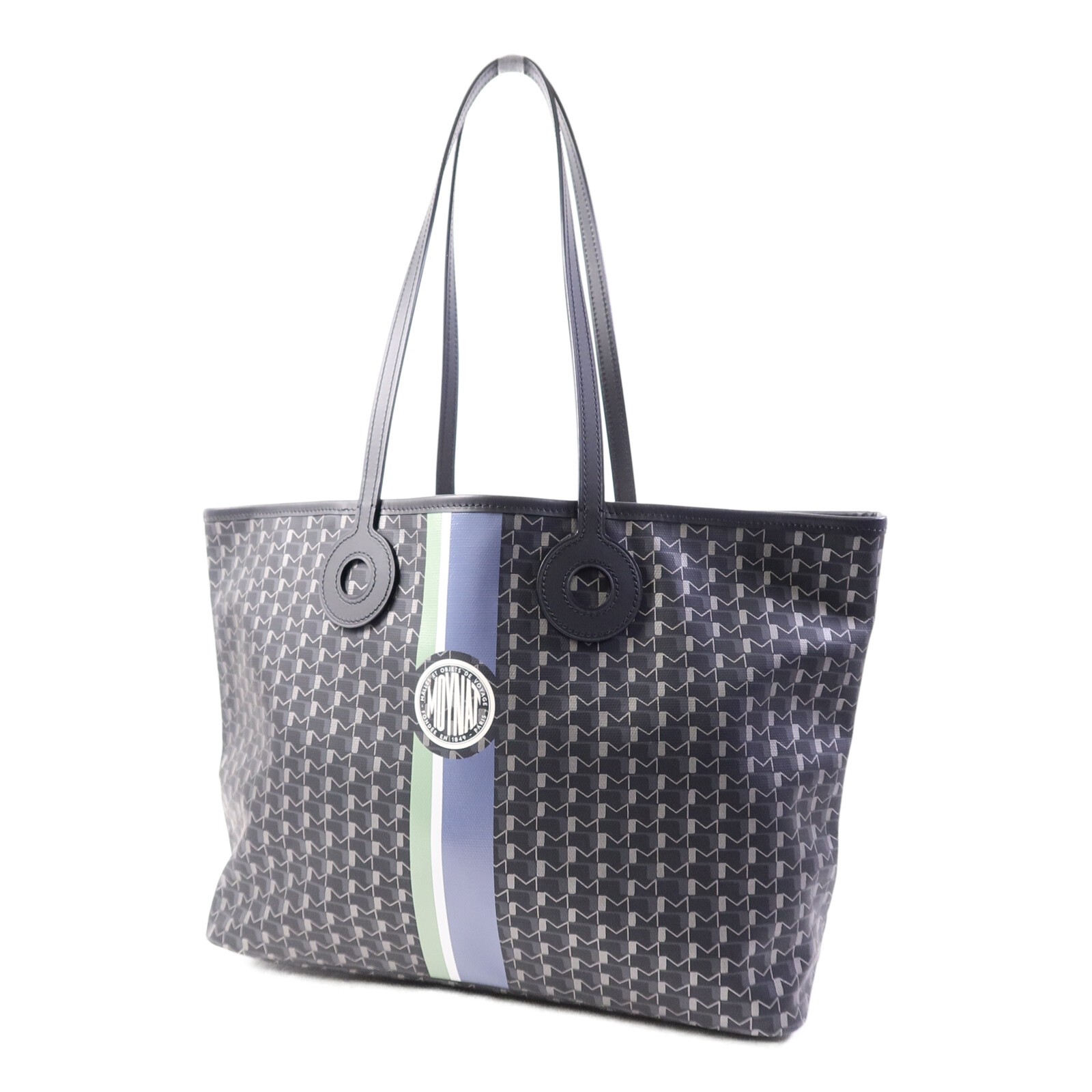 Moynat Tote Bag Coated Canvas Black