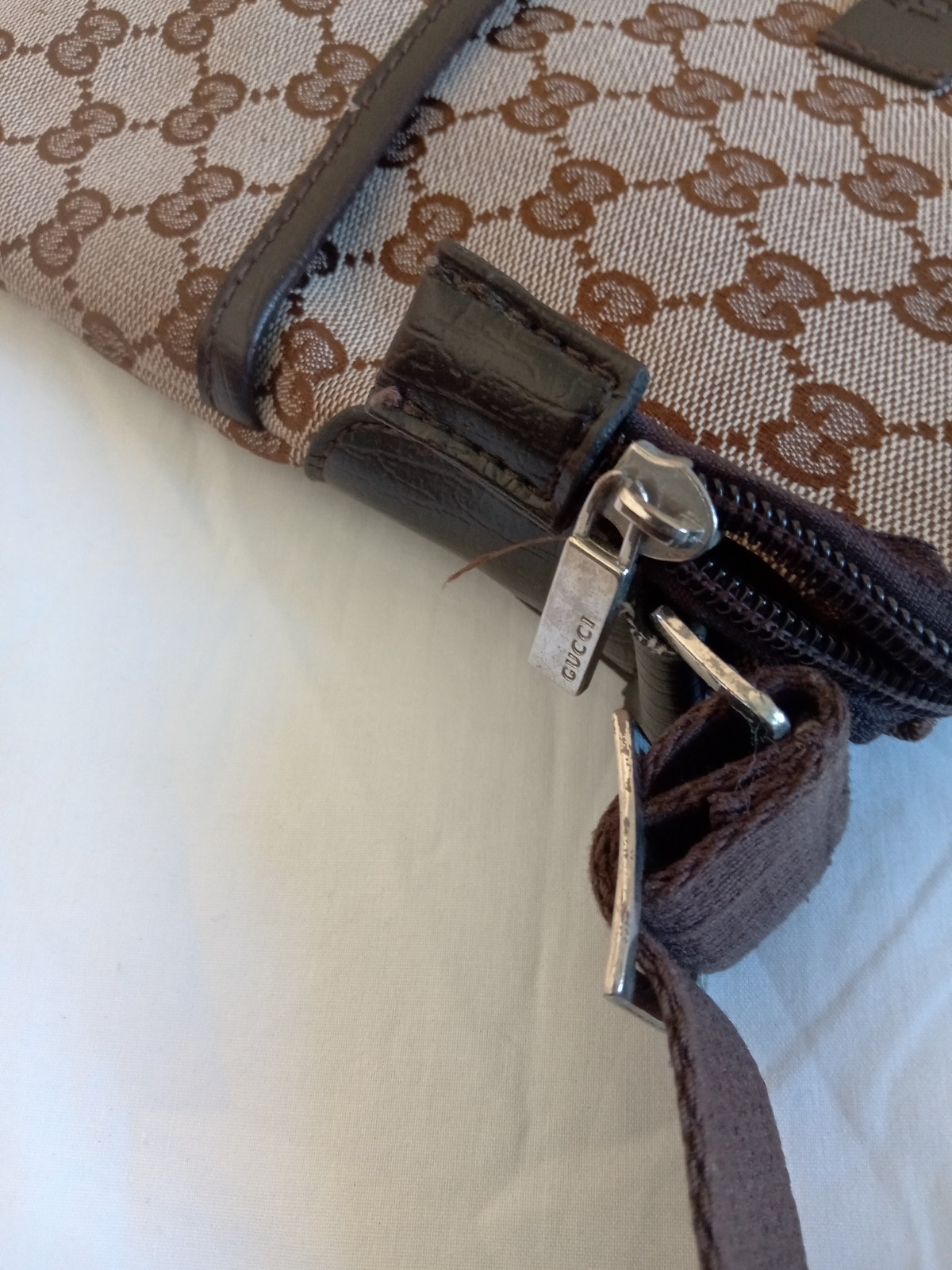 Gucci Brown Canvas Bag