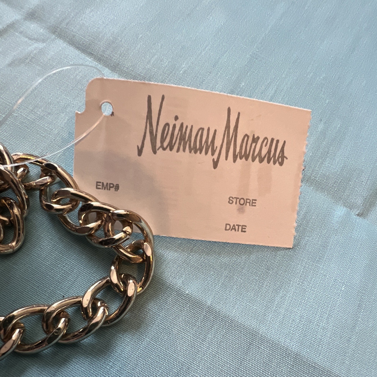 Black Floral Embroidered Neiman Marcus Women’s Clutch Crossbody Gold Chain NWT