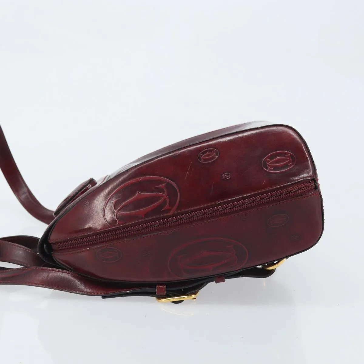 Cartier Happy Birthday Patent Leather Burgundy Patent_ Backpack