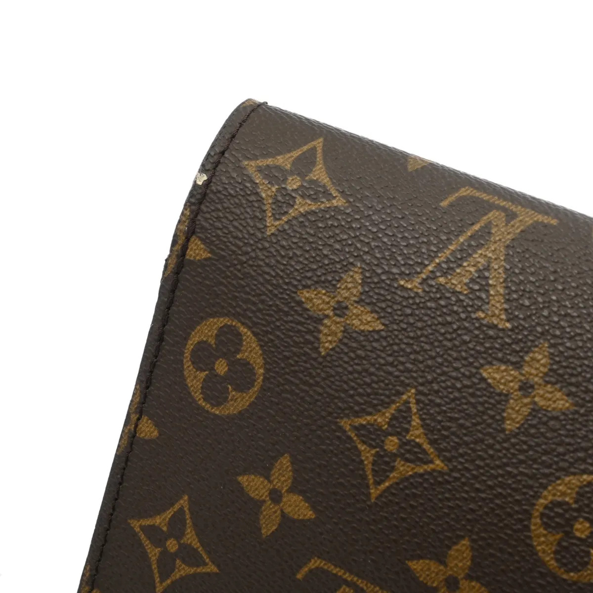 Louis Vuitton M53335 Clutch Bag Monogram Canvas Brown #WB5523