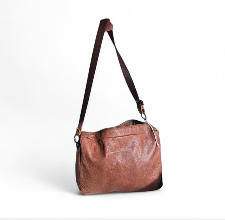 Mason Margiela Brown Leather Versatile Bag with Shoulder Strap- Has Tag Line