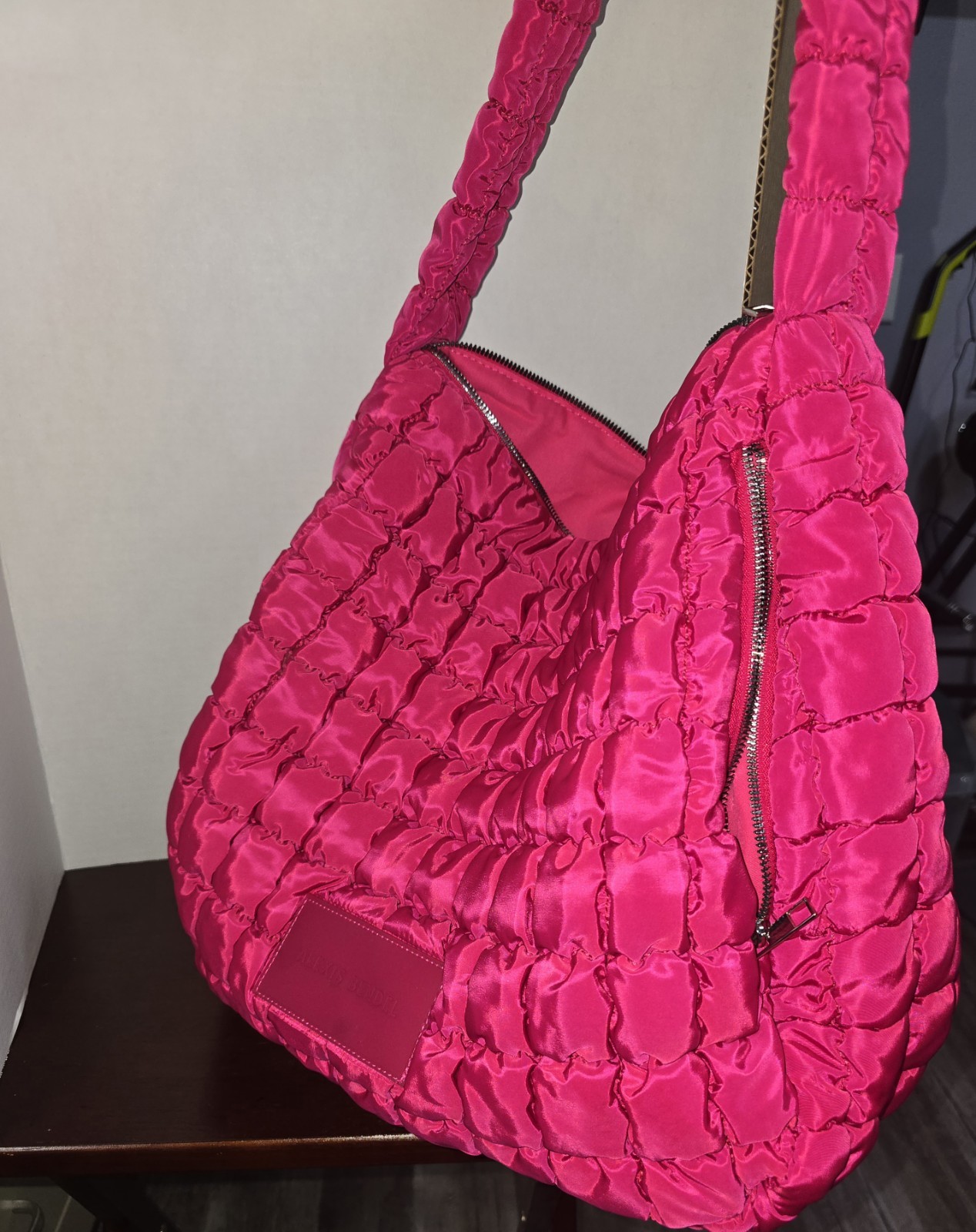 alexis bendel Hot Pink Puffy bag