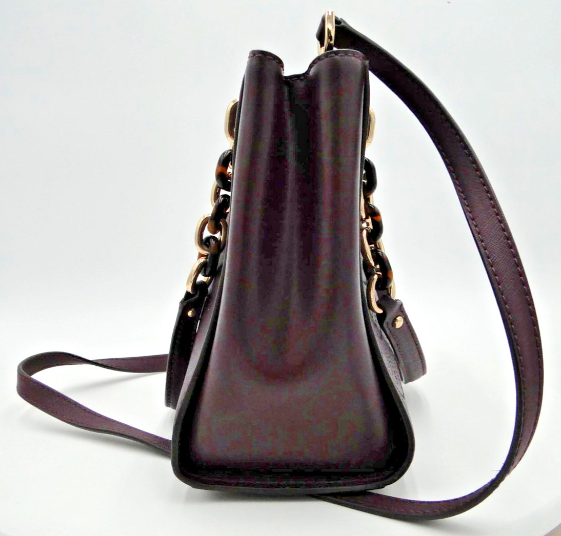 Michael Kors Purple Perforated Scalloped Leather Sofia Tote