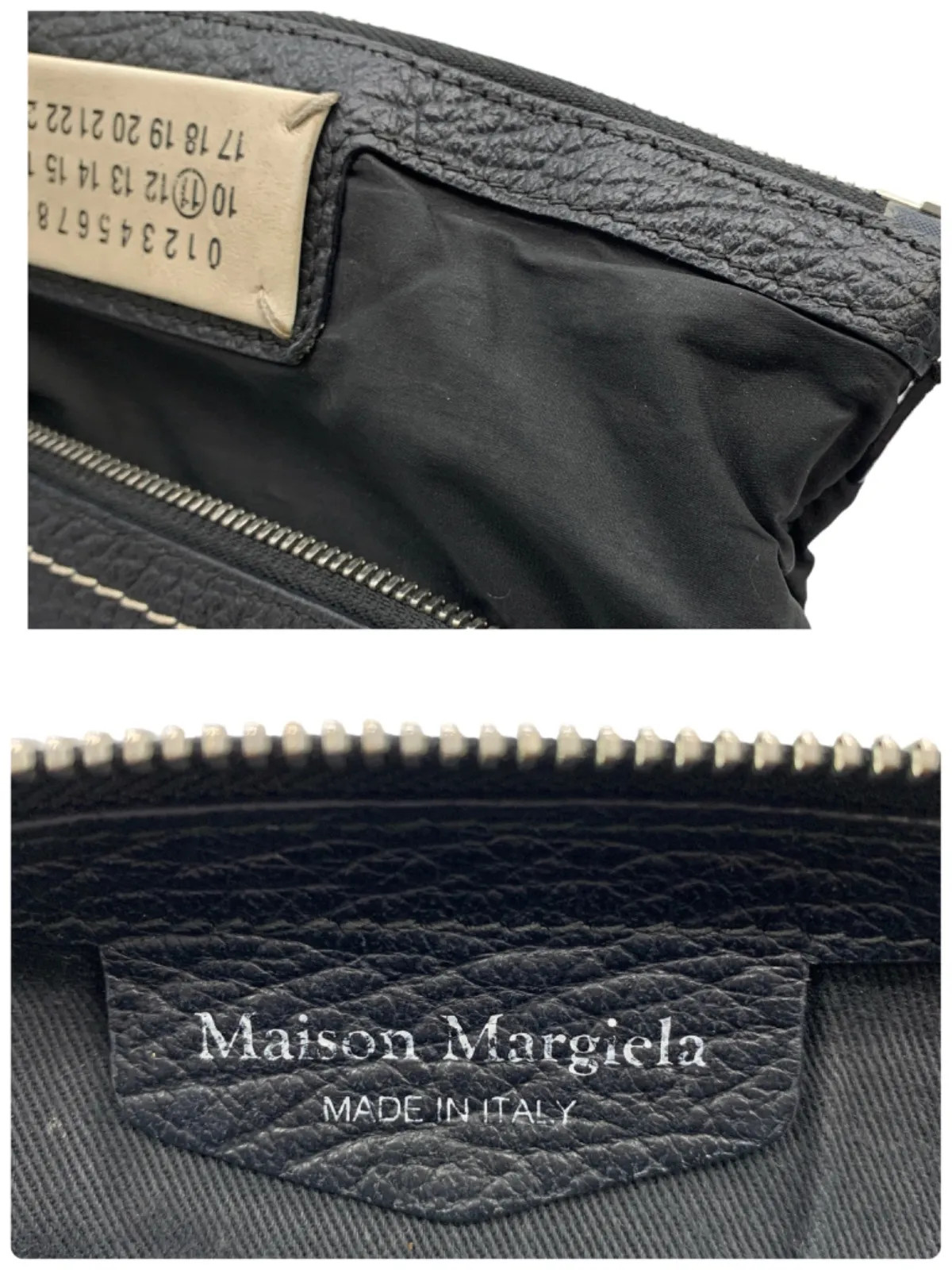 Maison Margiela 5AC Mini Bag Black Leather S56WG0082 Handbag Tote 2Way used
