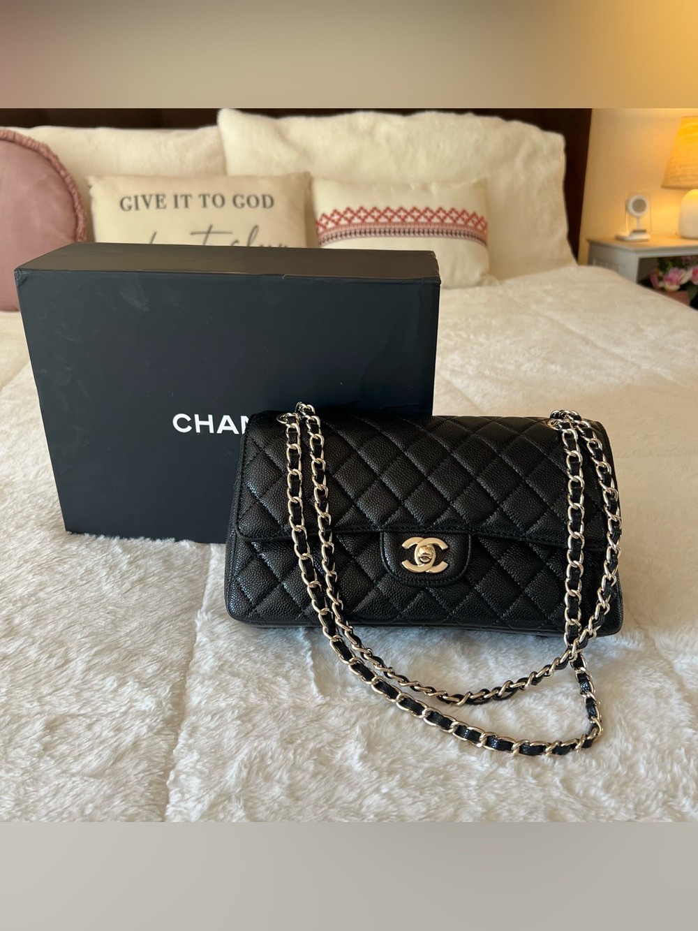 Chanel Classic Medium Caviar Double Flap Bag