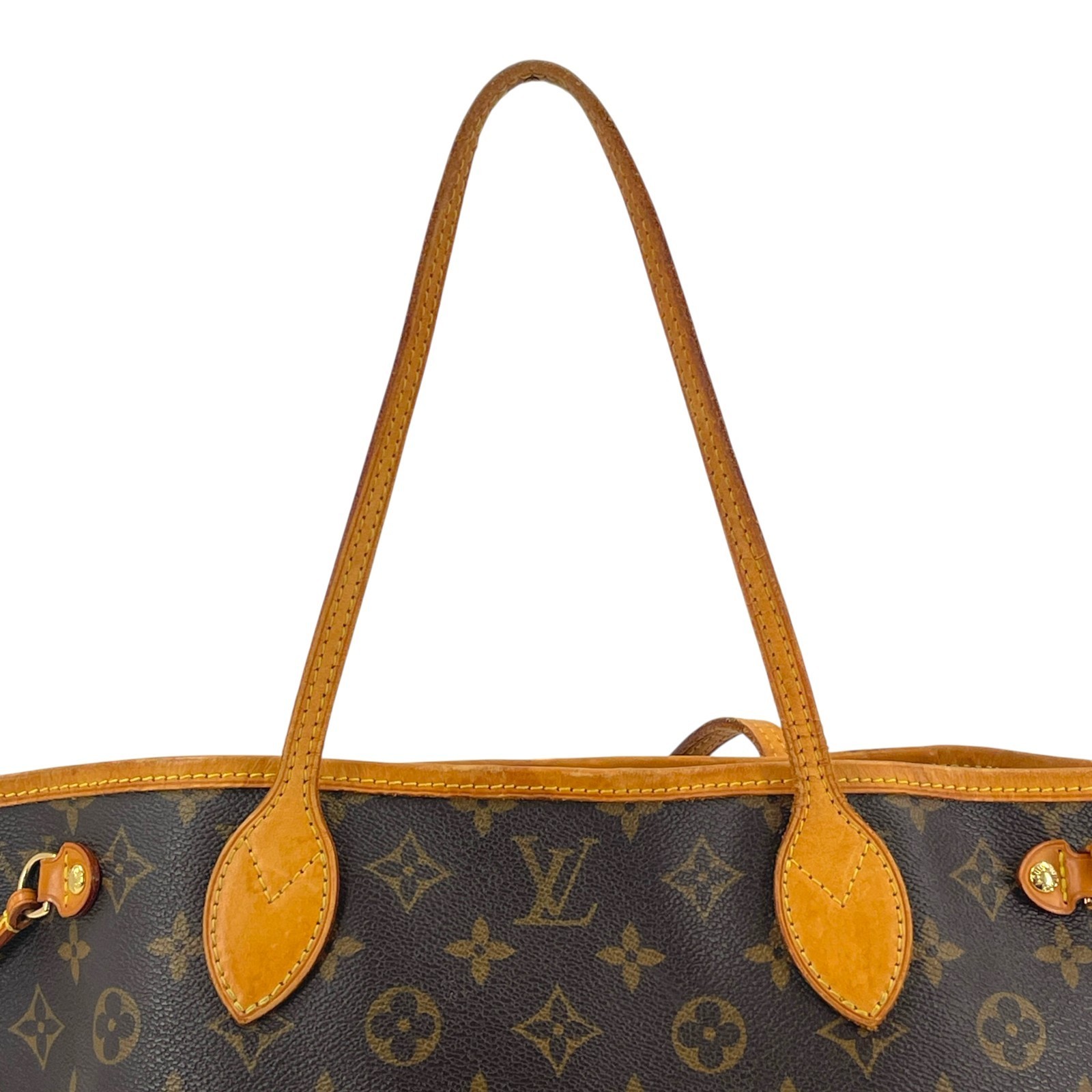 LOUIS VUITTON Neverfull PM Monogram Canvas Brown Tote Shoulder Tote Bag M40155