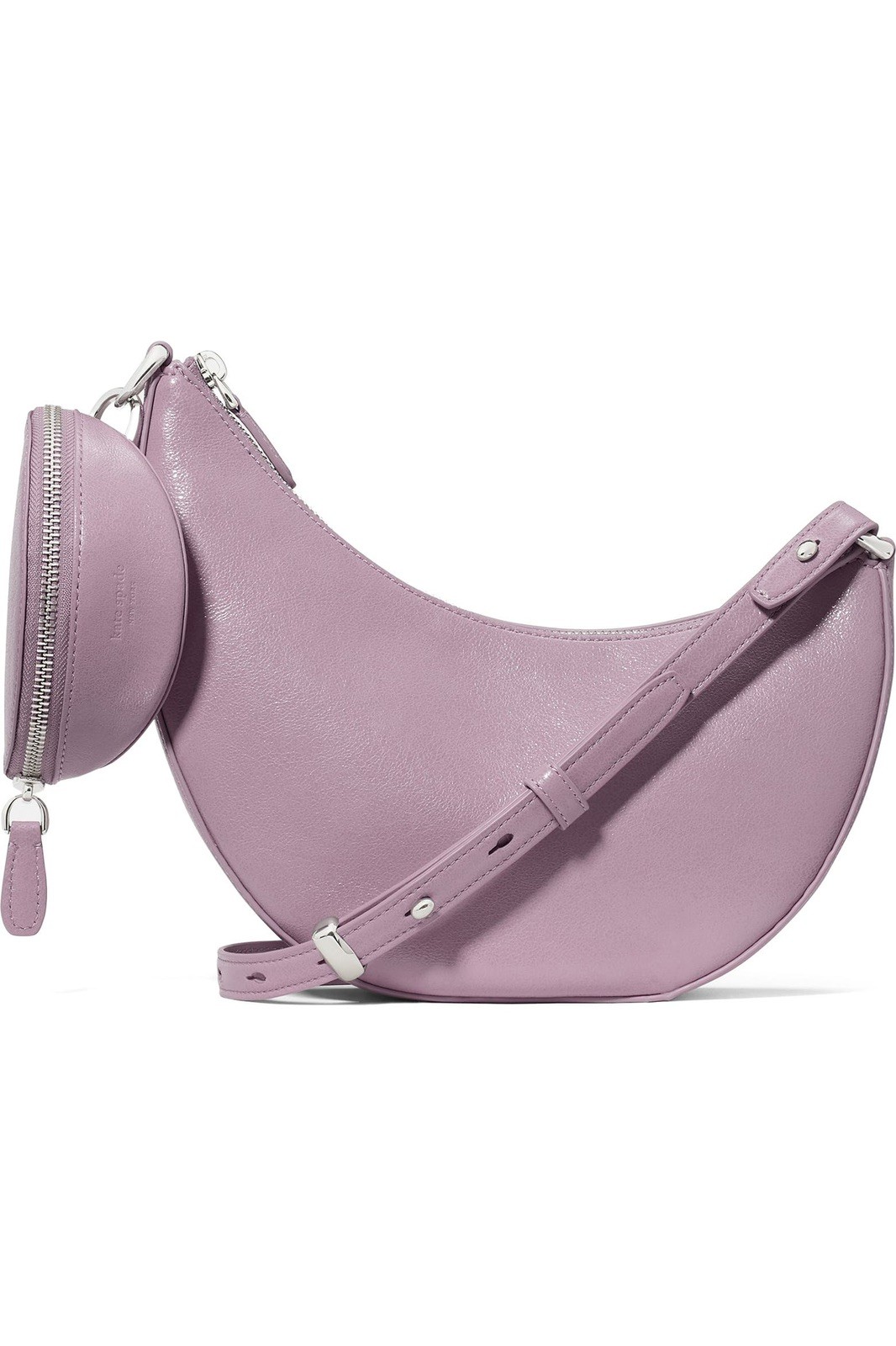 KATE SPADE DUO GLAZED LEATHER CROSSBODY 2 PIECE SET PURPLE W/DUSTBAG KN284 W BAG