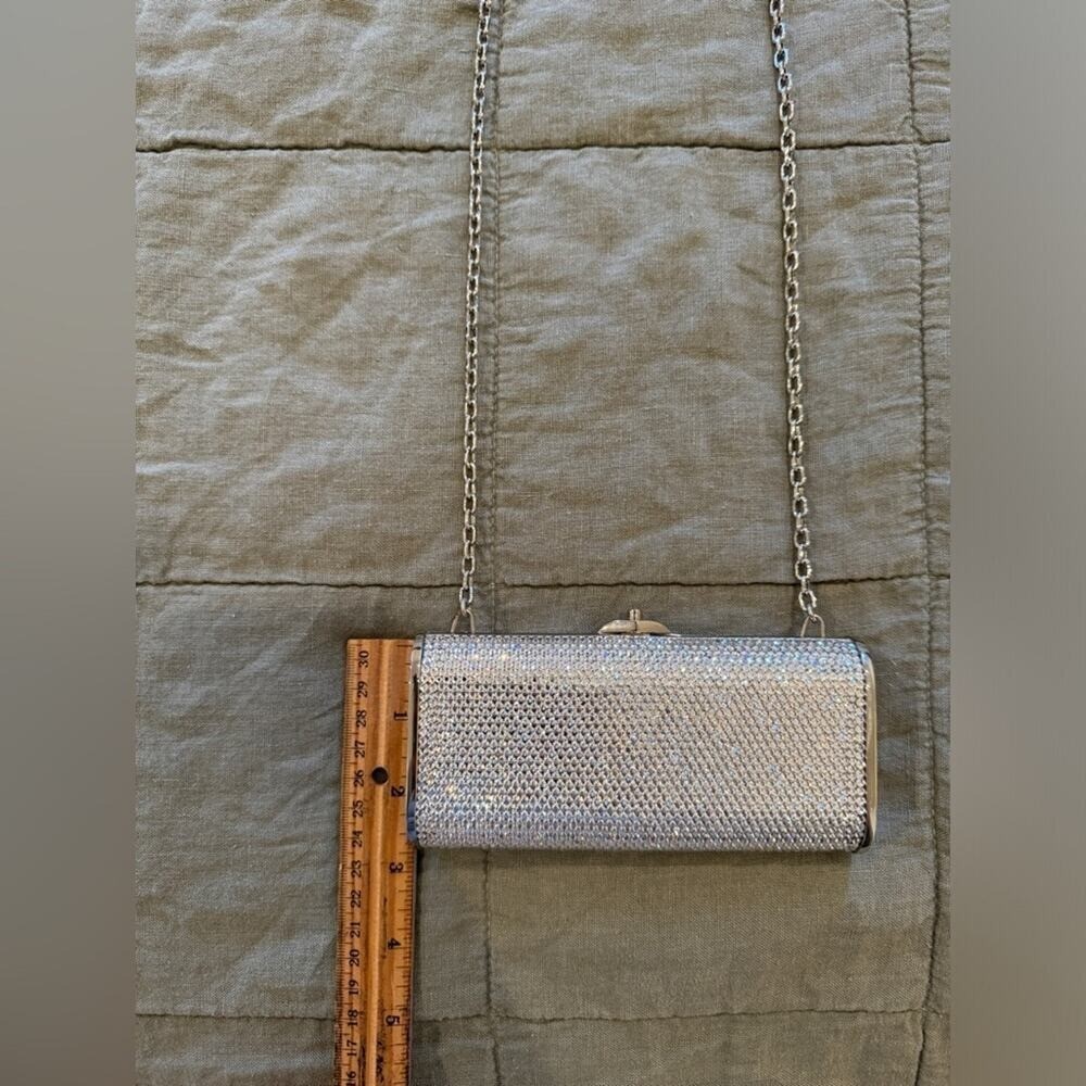 Vintage Judith Leiber Mini Minaudiere Swarovski Crystal-Embellished Clutch