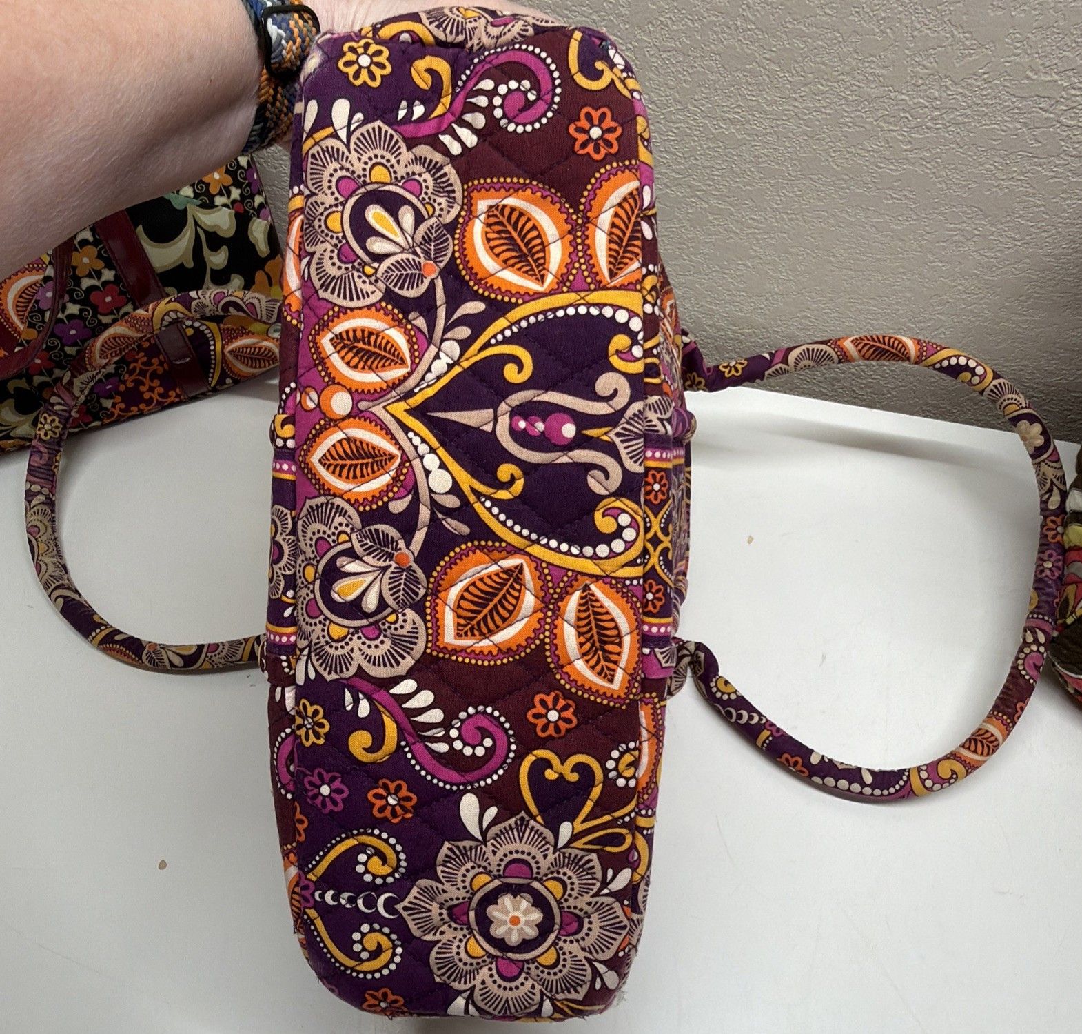 8 PC Lot Vera Bradley Items Purse Tote Weekender Wallets Cosmetic Fair See Photo