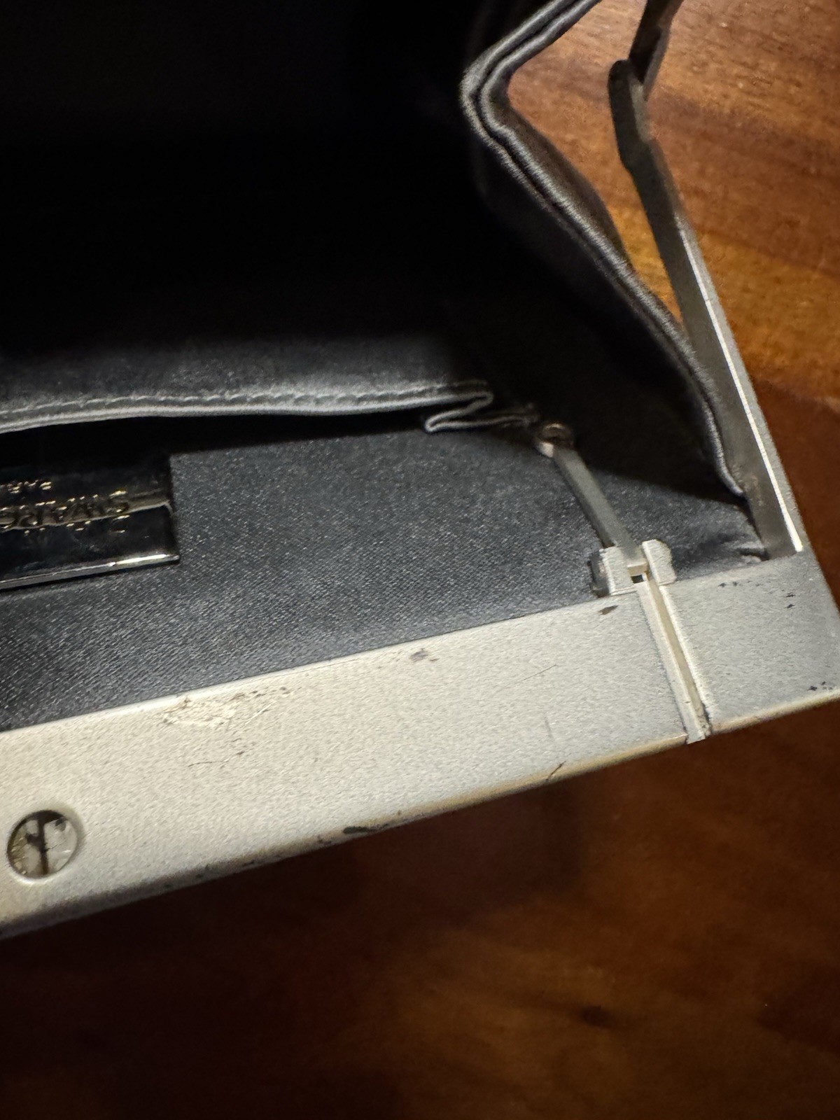 Daniel Swarovski Gray Silver Embellished Evening Purse Bag – Made In Paris
