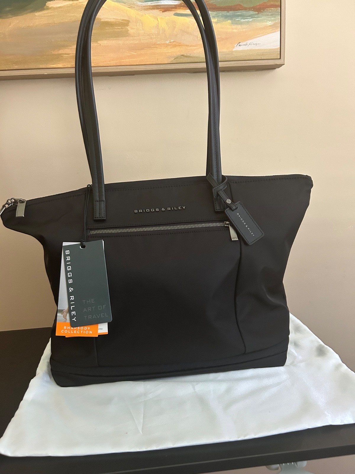 Briggs & Riley Rhapsody Expandable Tote Black Travel Nylon bag New with Tags