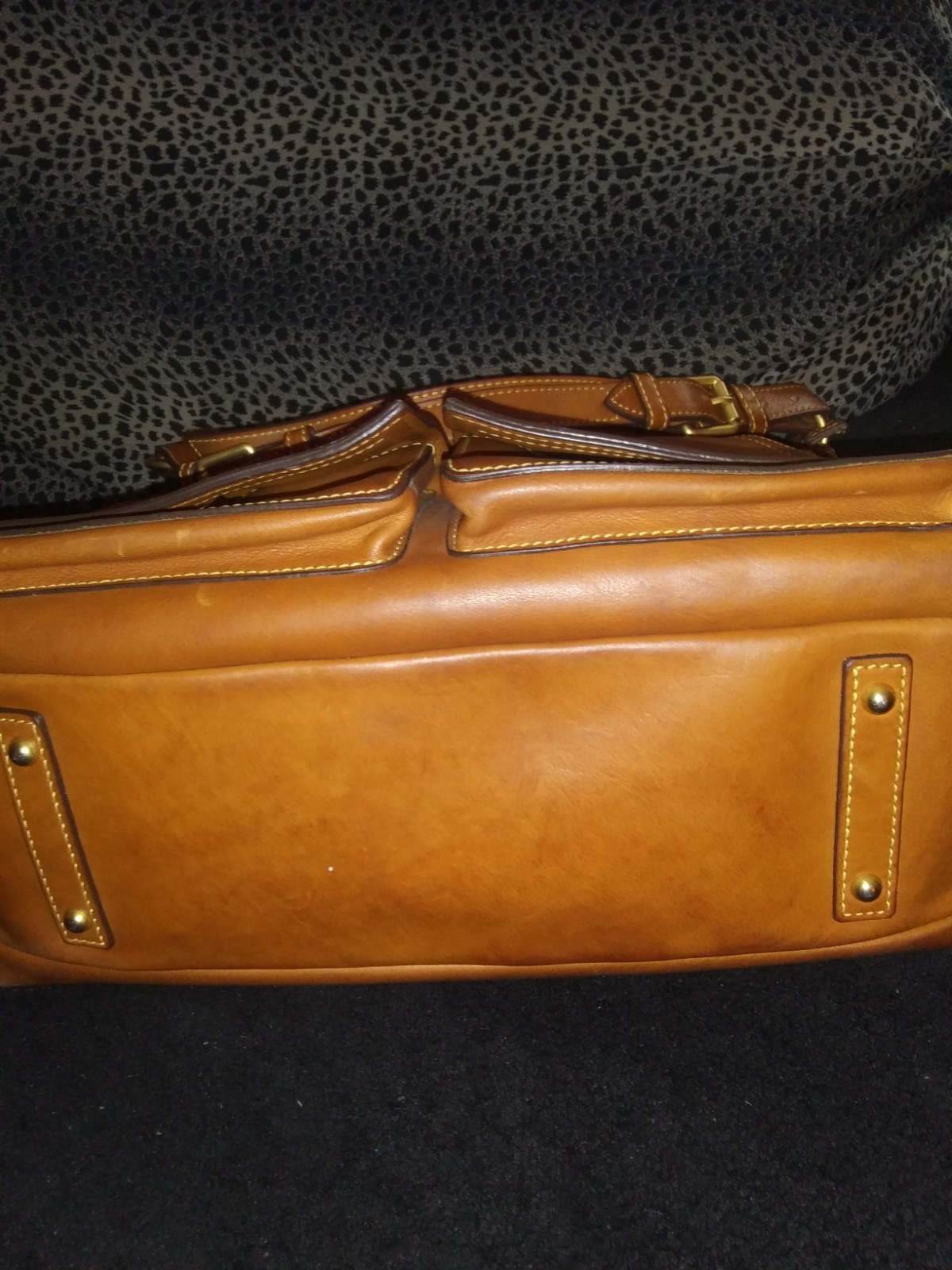 DOONEY BOURKE KINGSTON HOBO FLORENTINE NATURAL BROWN LG SHOULDER BAG