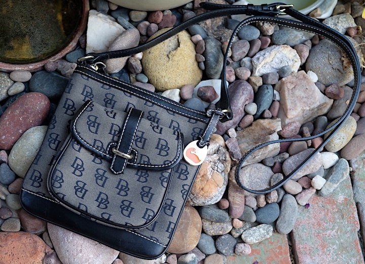 Dooney & Bourke Jacquard and leather crossbody handbag