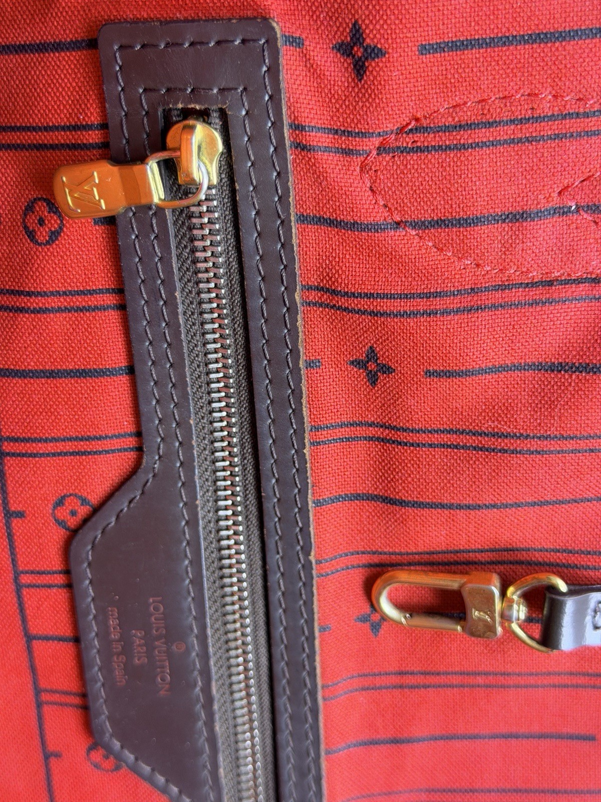 Authentic Pre-owned Louis Vuitton Neverfull MM Damier Ebene Canvas Tote Bag