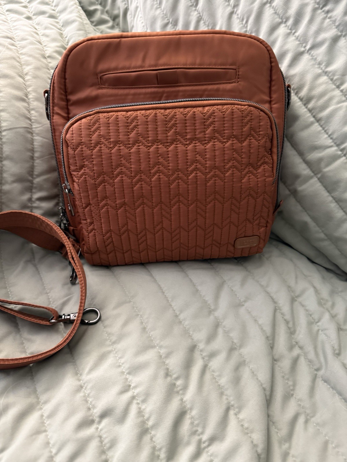 Lug Ranger Handbag Crossbody in Copper Brown in EUC