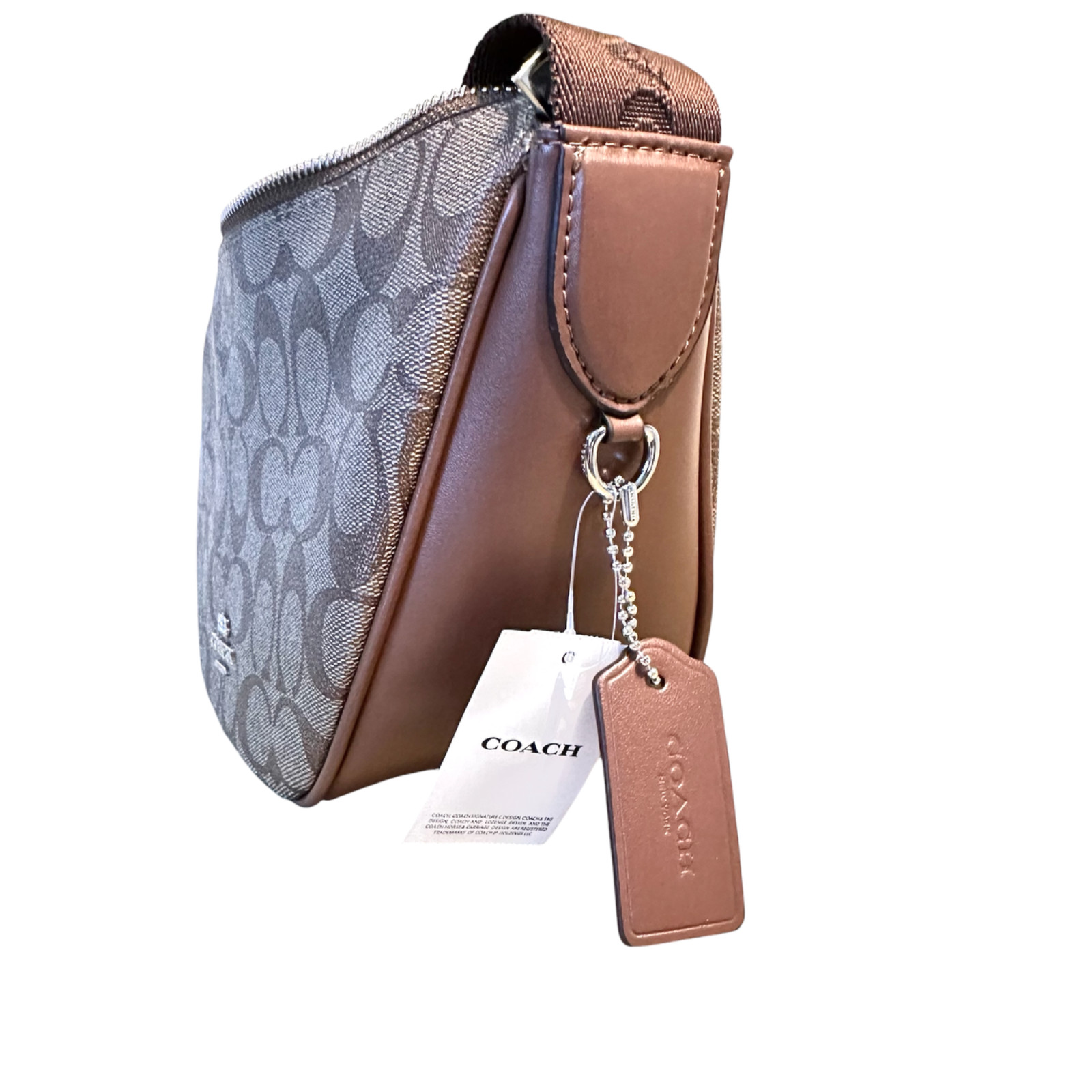 Coach Pace Shoulder Bag in Khaki Signature Canvas | Giftable, New with Tags