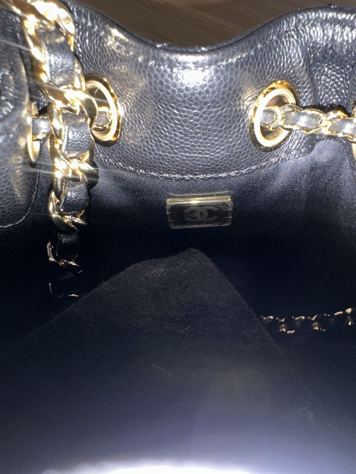CHANEL 25 mini bag in black