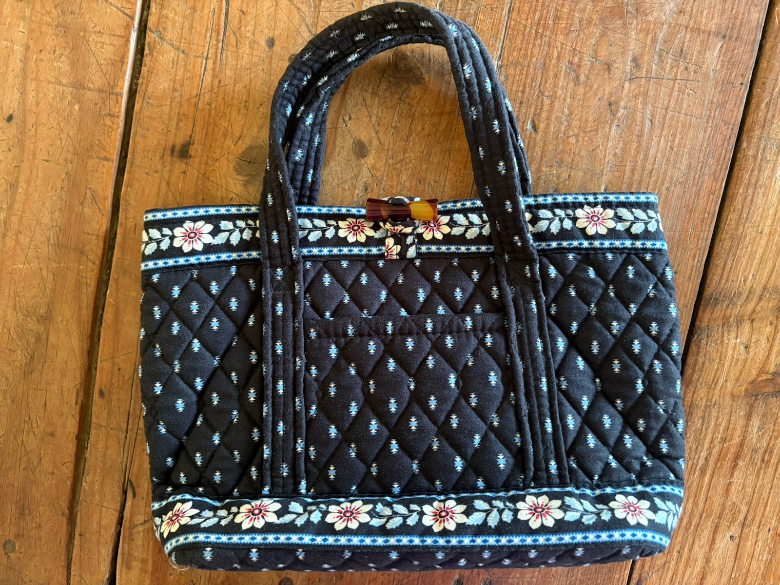 Retired Vera Bradley Alpine Black Pattern. Vintage Vera Bradley. Tortoise Close