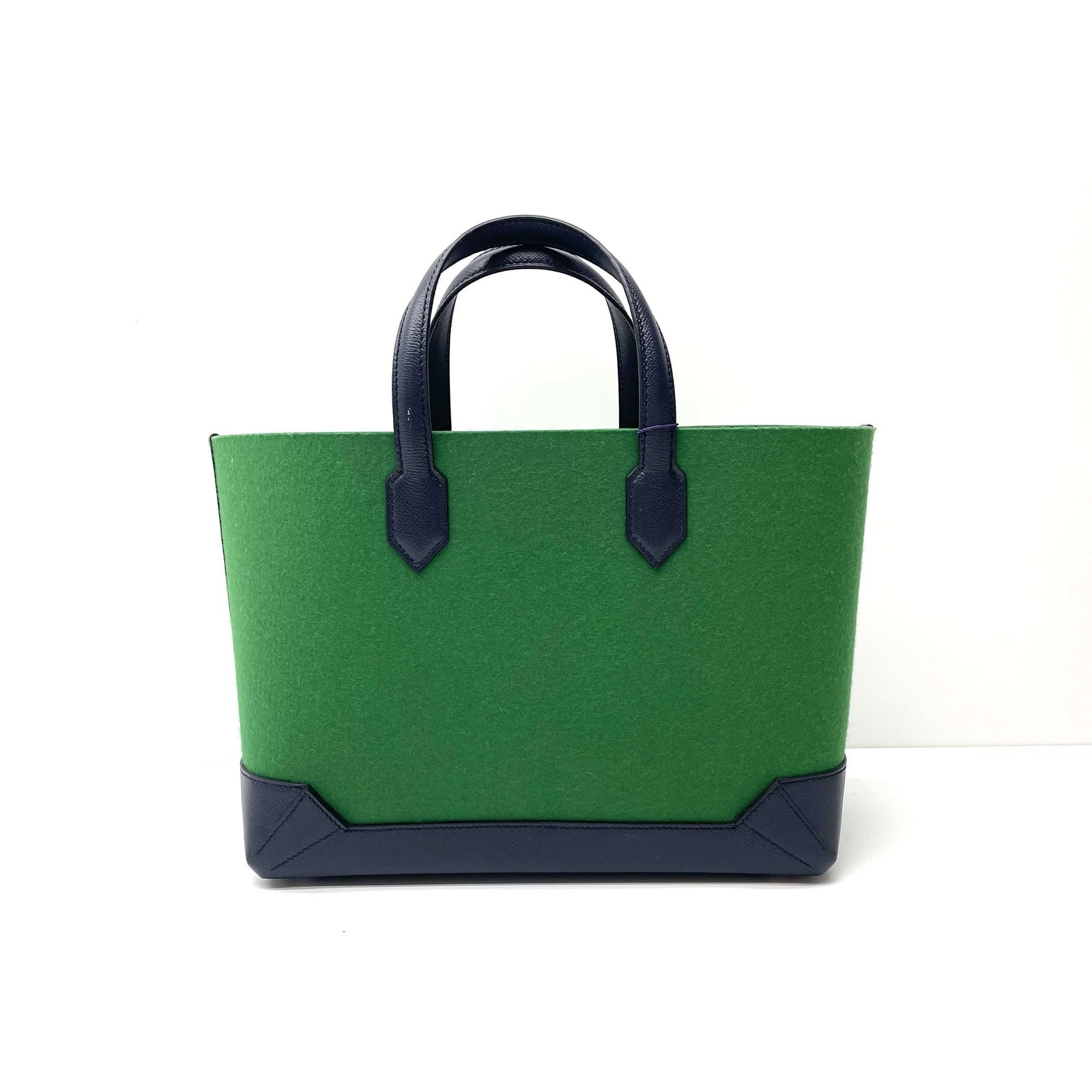 Hermes Cabas Handbag Epsom Leather Blue