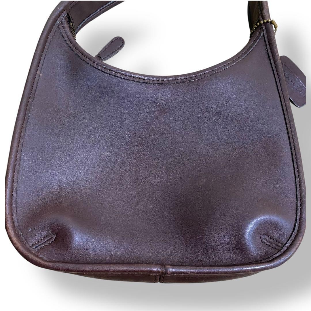 Vintage Old Coach 9020 Brown Leather Ergo Bag Womens Handbag VTG Made in USA