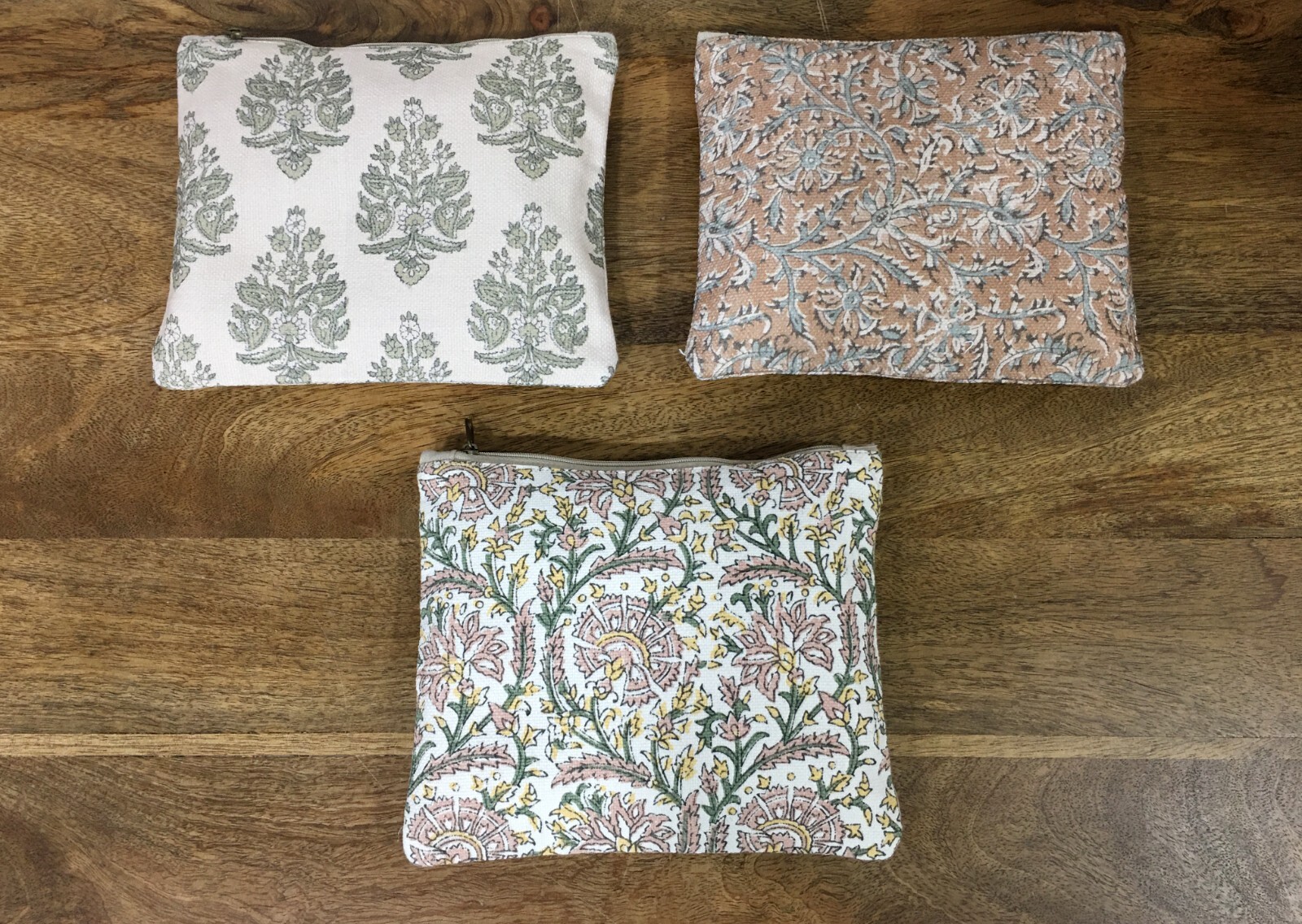 10 pc Wholesale Lot Cotton Bags Bulk Sale Zippered Dari POUCHES