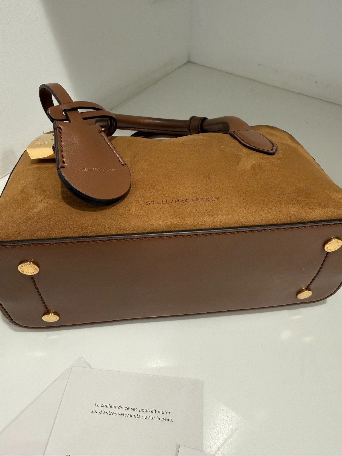 Stella McCartney Tan Suede Mini Satchel. Brand New With Tags. Beautiful Bag