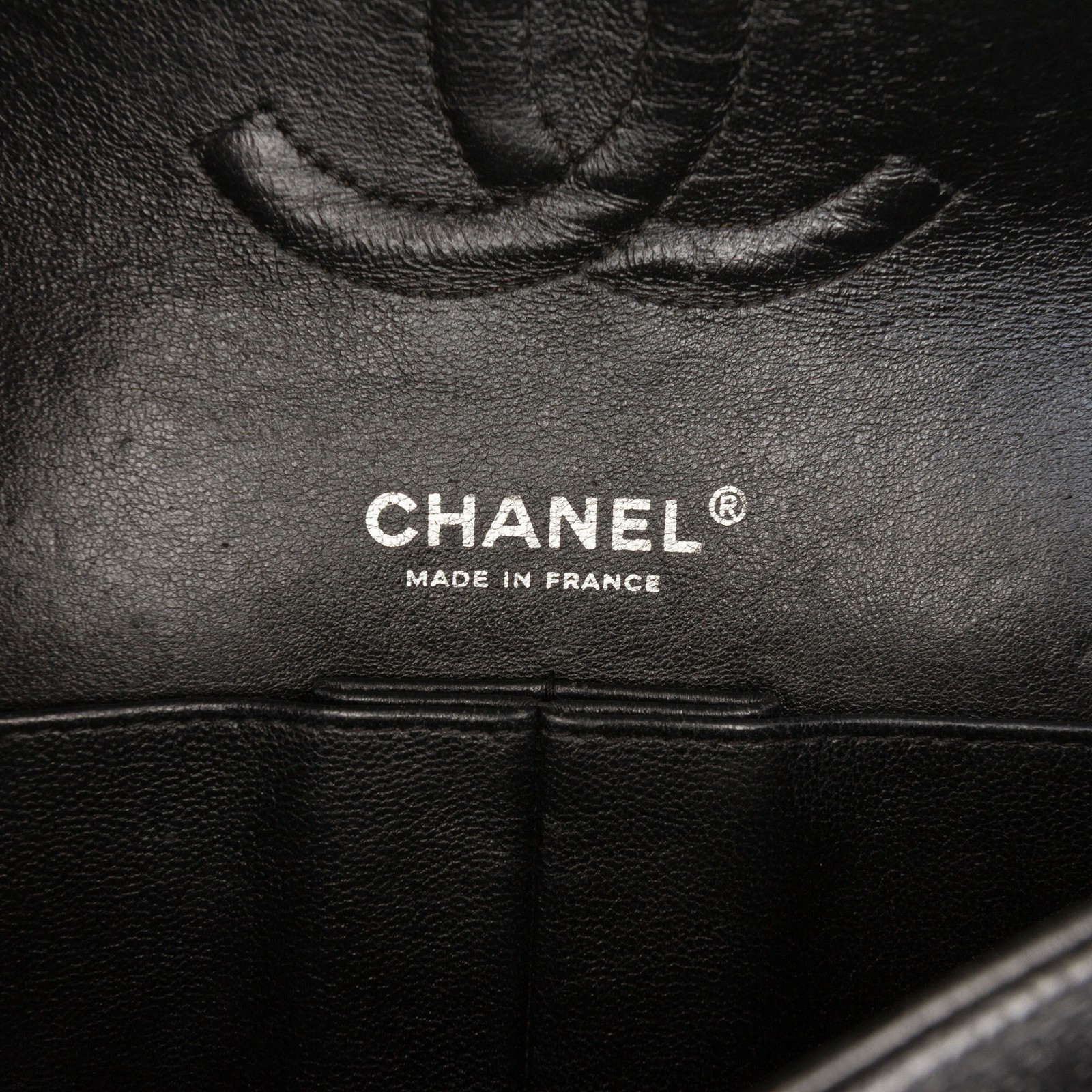 Chanel Medium Classic Caviar Double Flap Pre-Loved Shoulder Bag Black