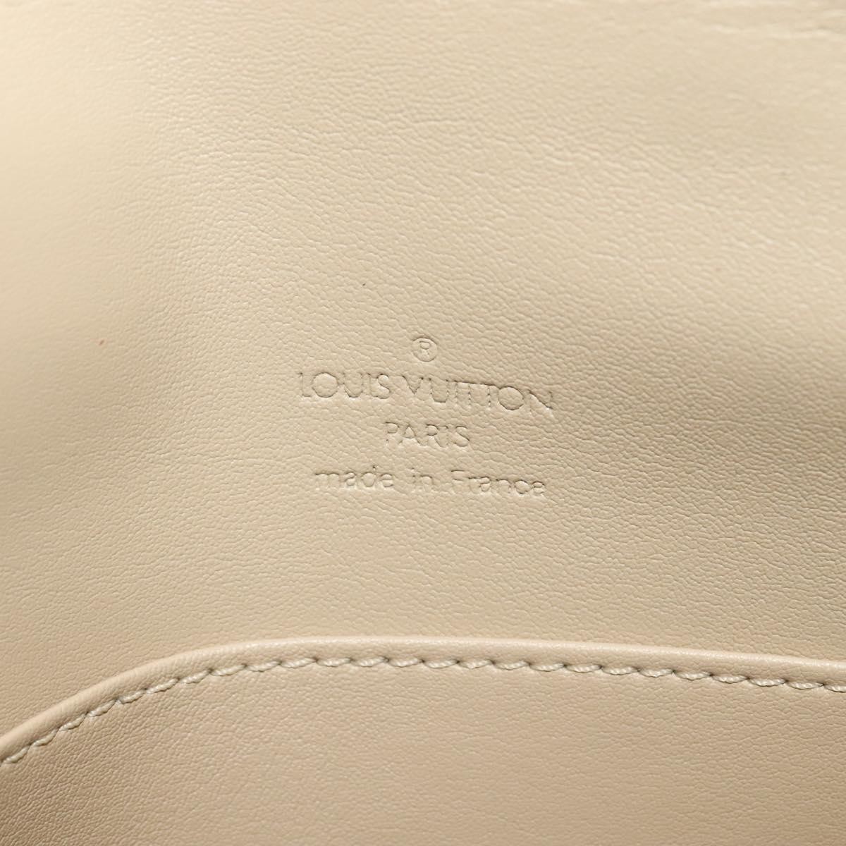 LOUIS VUITTON Monogram Vernis Thompson Street Bag Beige M91301 LV Auth ep10811