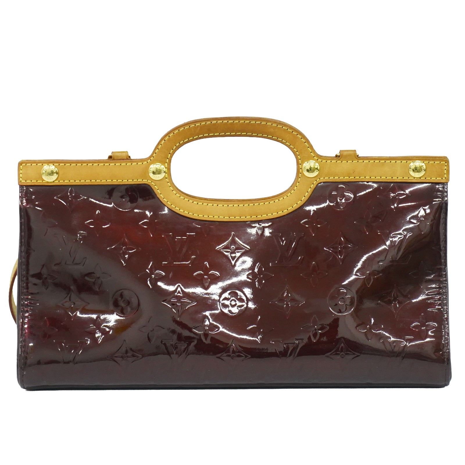 Louis Vuitton Roxbury Drive M91995 Vernis Leather 2way Shoulder Handbag Amarante