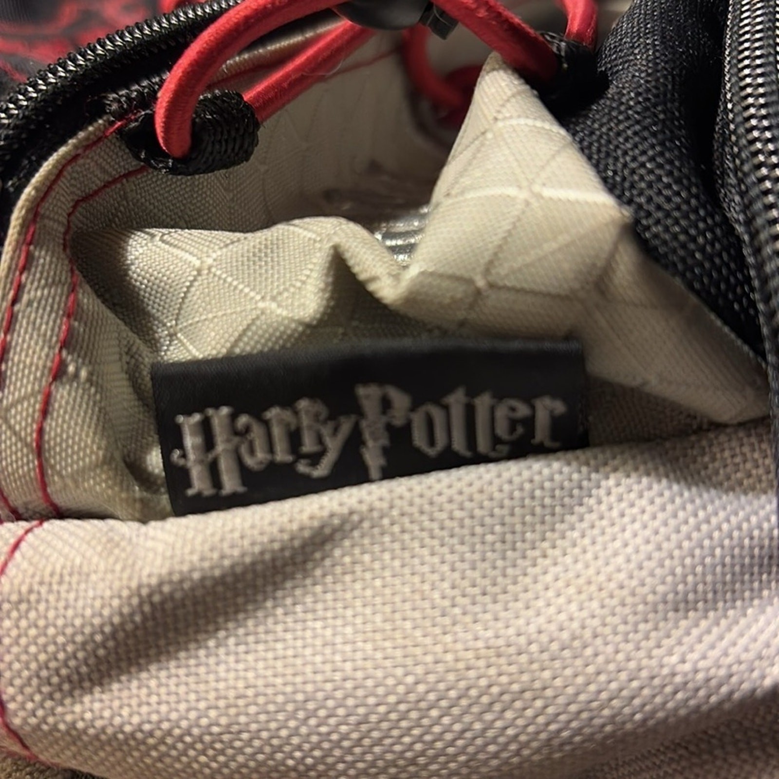 Harry Potter Vintage 2000 Hogwarts Small Mini Bag Backpack Black Gray Y2K