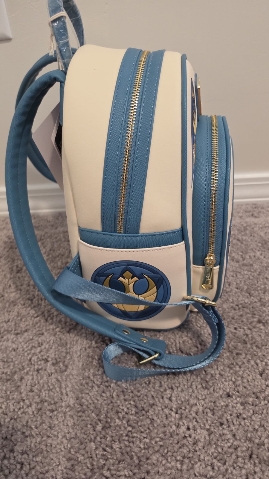 Stained Glass Loungefly Star Wars R2-D2 Mini Backpack