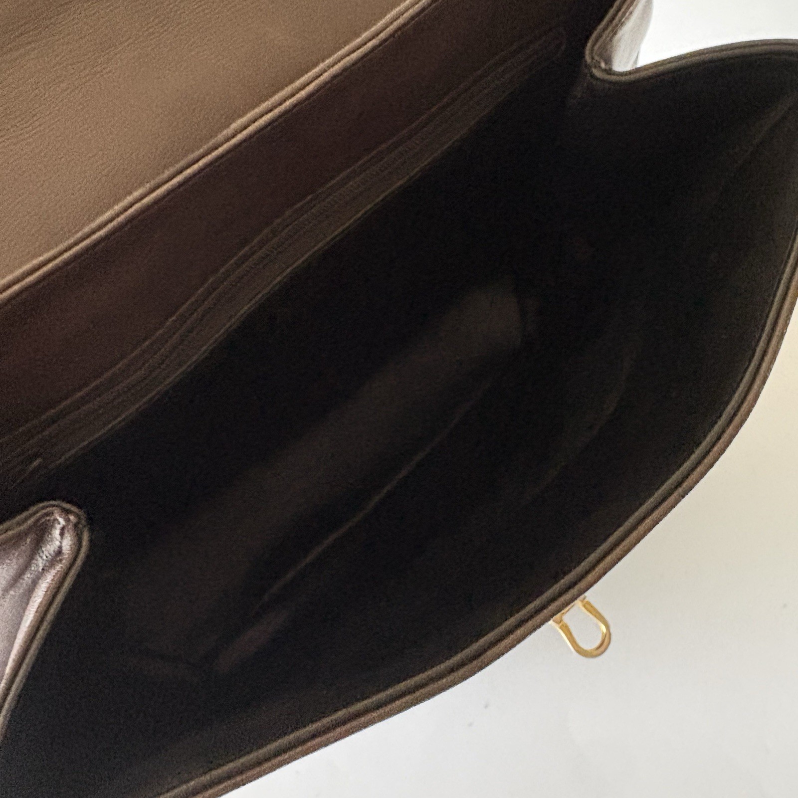 Authentic BALLY Hand bag Brown Quilting Leather From Japan 01265