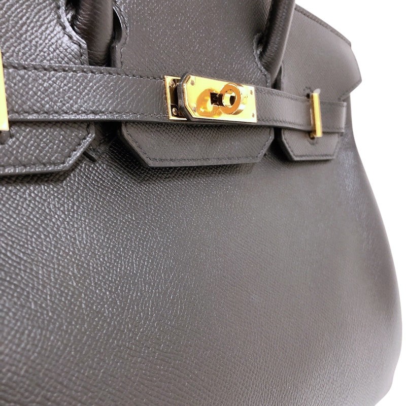 HERMES Birkin 30 Black Epsom Leather Handbag #OKB263