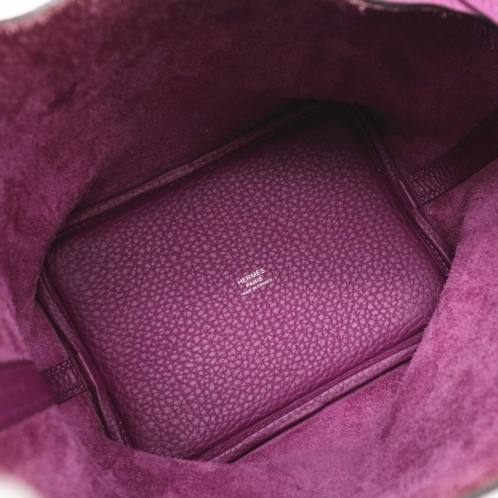 HERMES Picotin Lock 18 Handbag Purple Anemone Taurillon Clemence Leather Z Stamp
