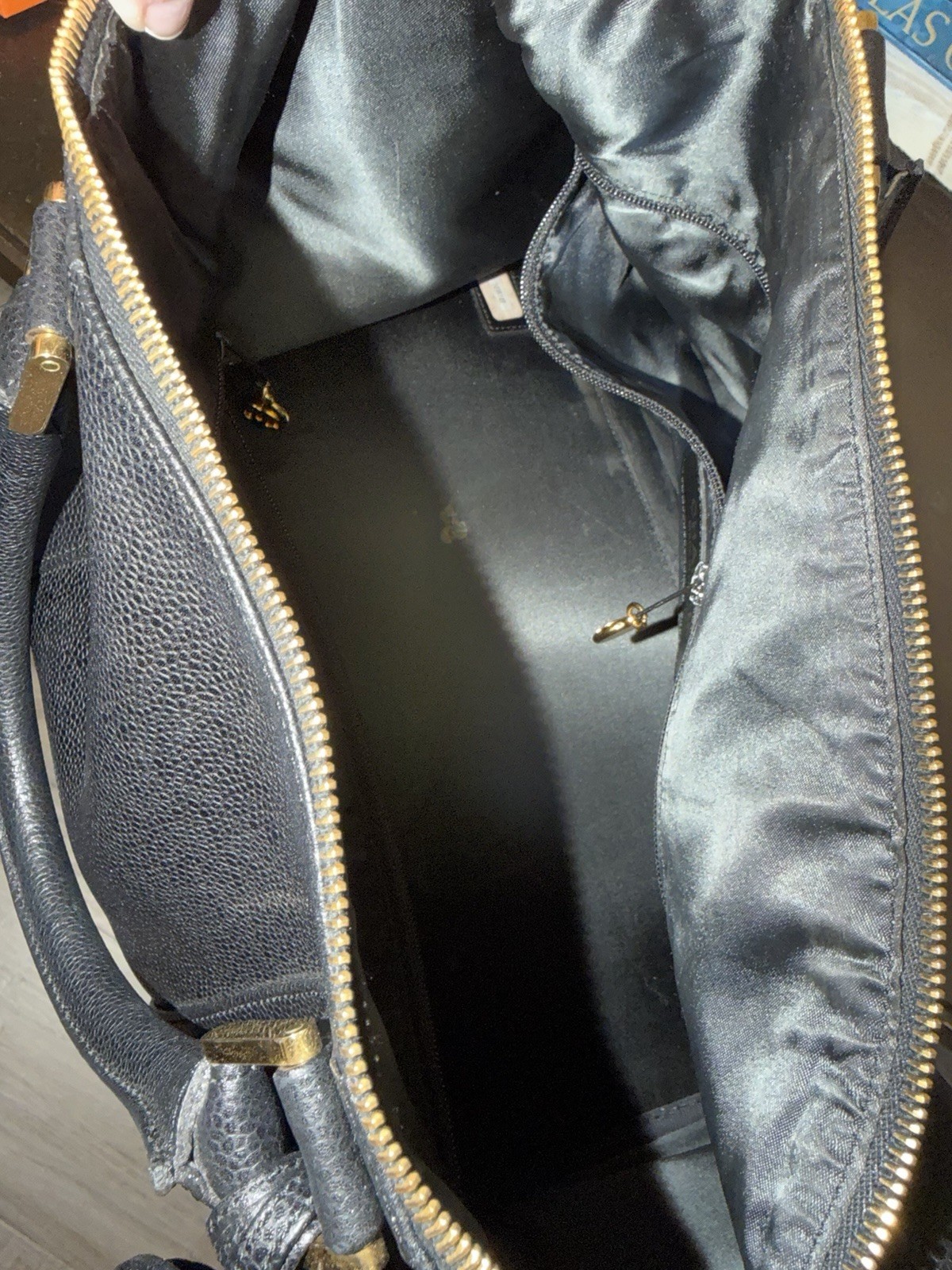 Chanel Timeless Boston Bag Caviar Black Speedy Vintage 1995 Gold Hardware TDF!