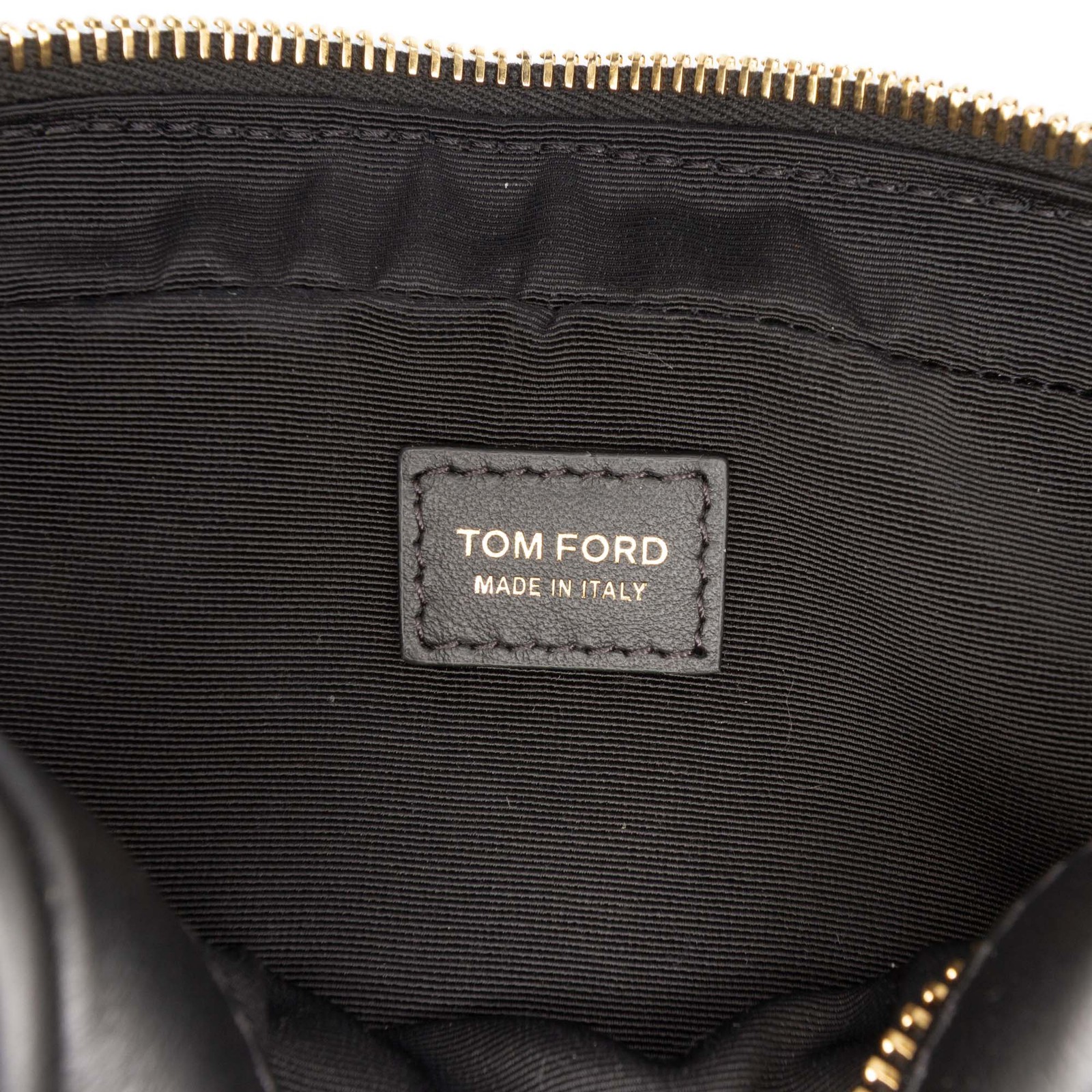 Tom Ford Leather TF Camera Bag Pre-Loved Black