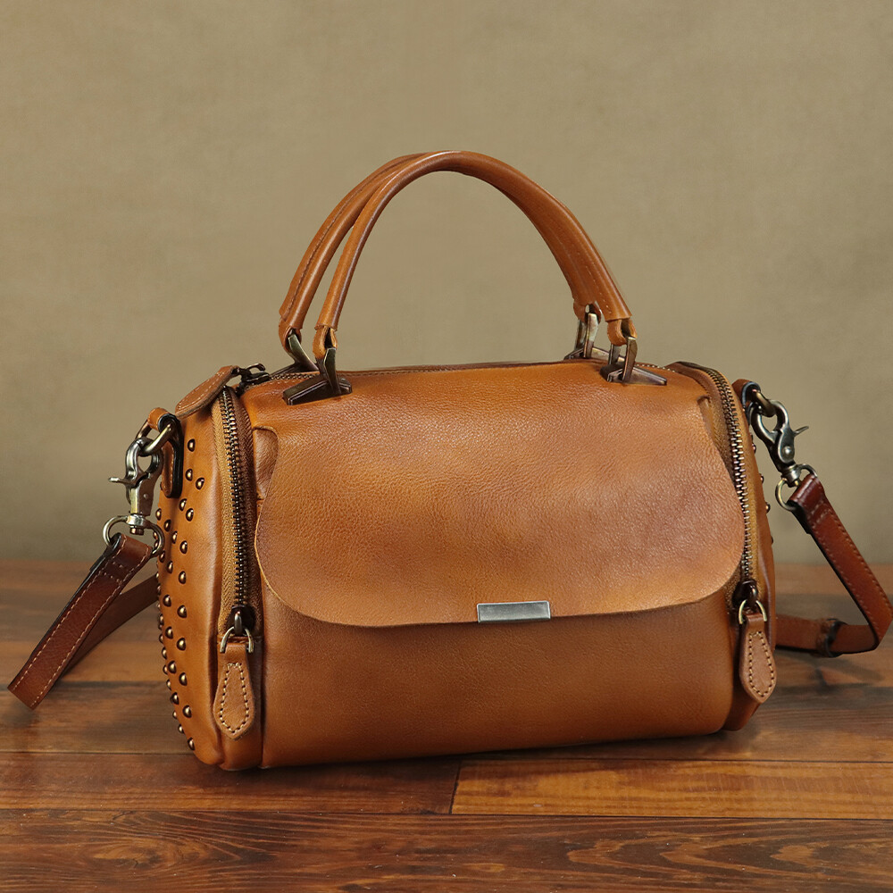 Genuine Leather Purses and Handbags for Women Vintage Shoulder Bag Crossbody