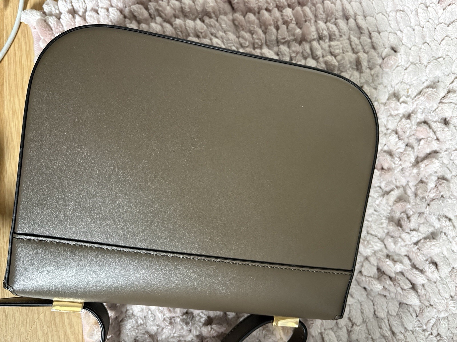 DeMellier Vancouver deep olive khaki leather shoulder bag authentic bag New