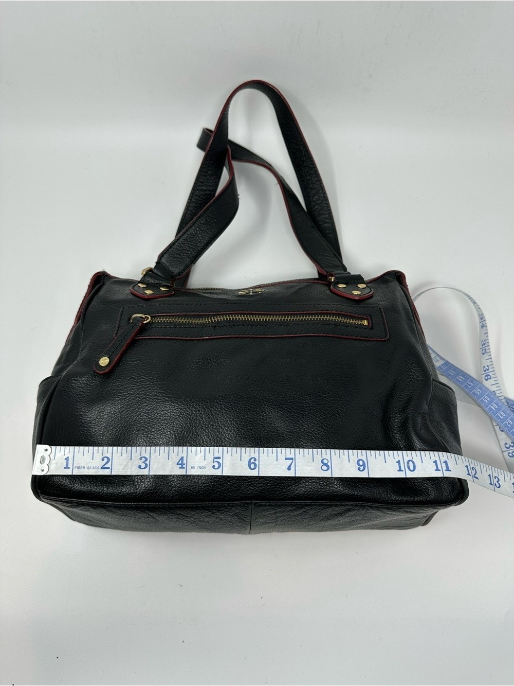 ISAAC MIZRAHI LIVE! Genuine Leather Women’s Black Shoulder Bag