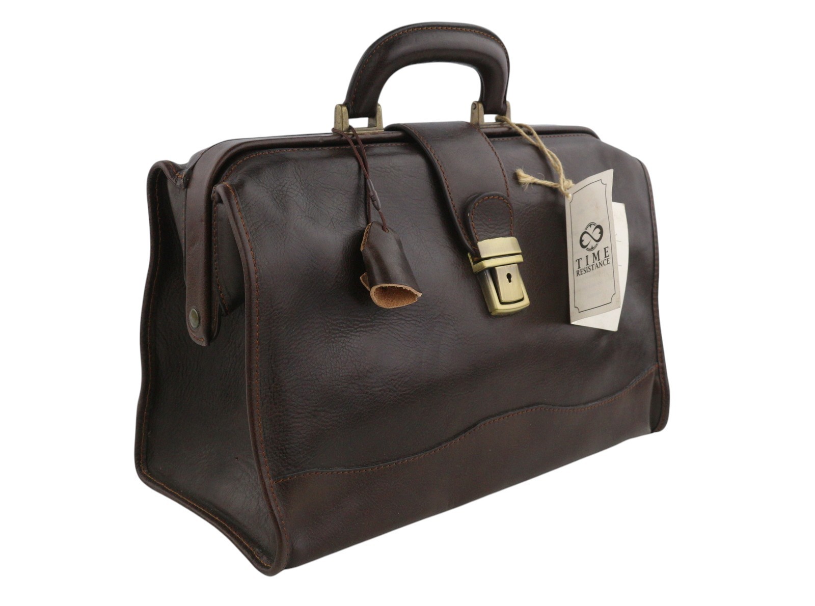 Time Resistance David Copperfield Women’s Bag Brown Vachetta Leather Doctor Bag