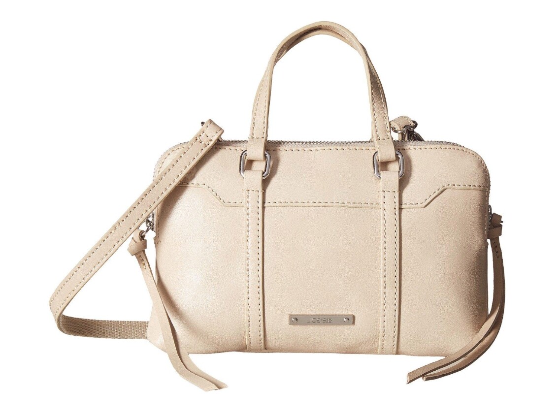 Joe’s Jeans Womens Quinn Crossbody Ivory Stone Bag 151300