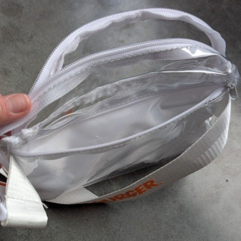 Novelty WHATABURGER Crossbody Bag Hip Pack Fanny Pack Clear Concerts See-Through