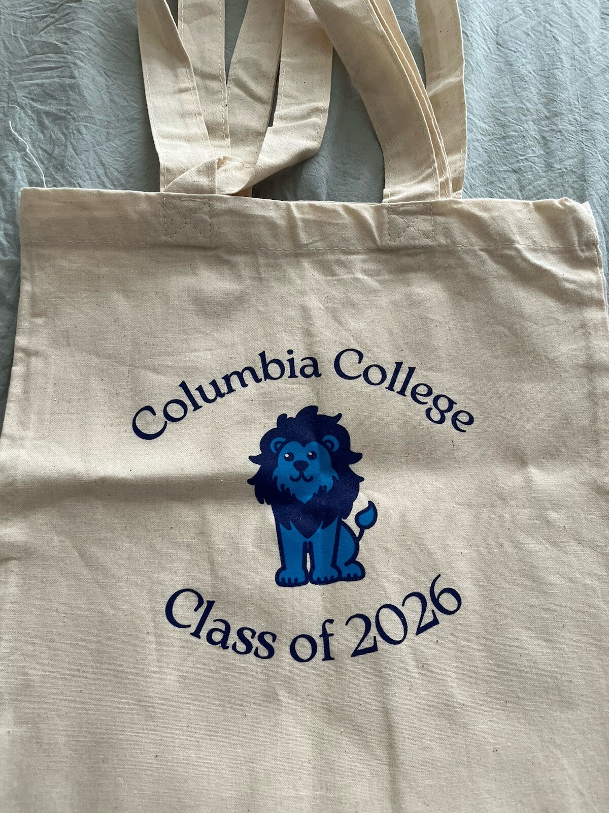 ✅New Columbia University/Columbia College Class Of 2026 Fabric Canvas tote bag