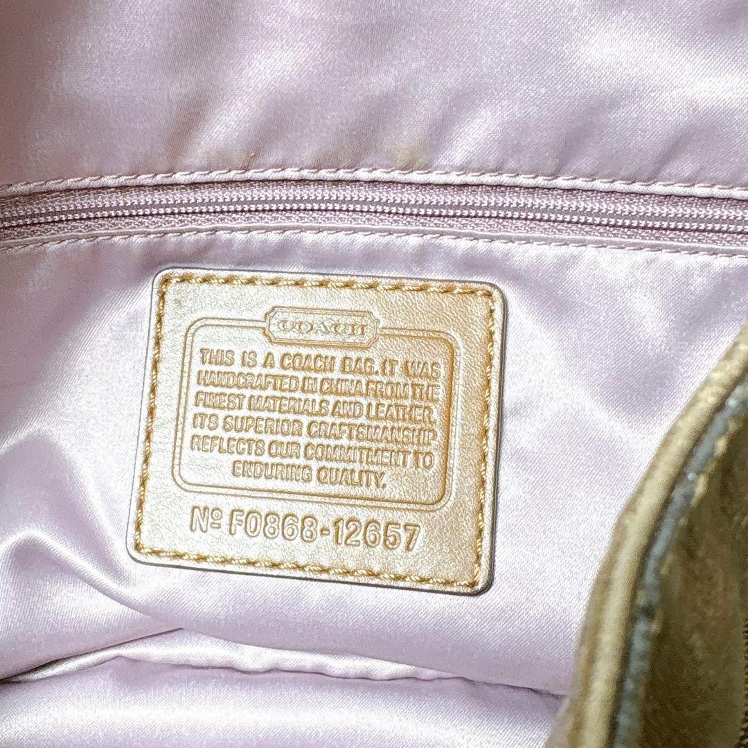 Coach Zoe Signature One Shoulder y2k