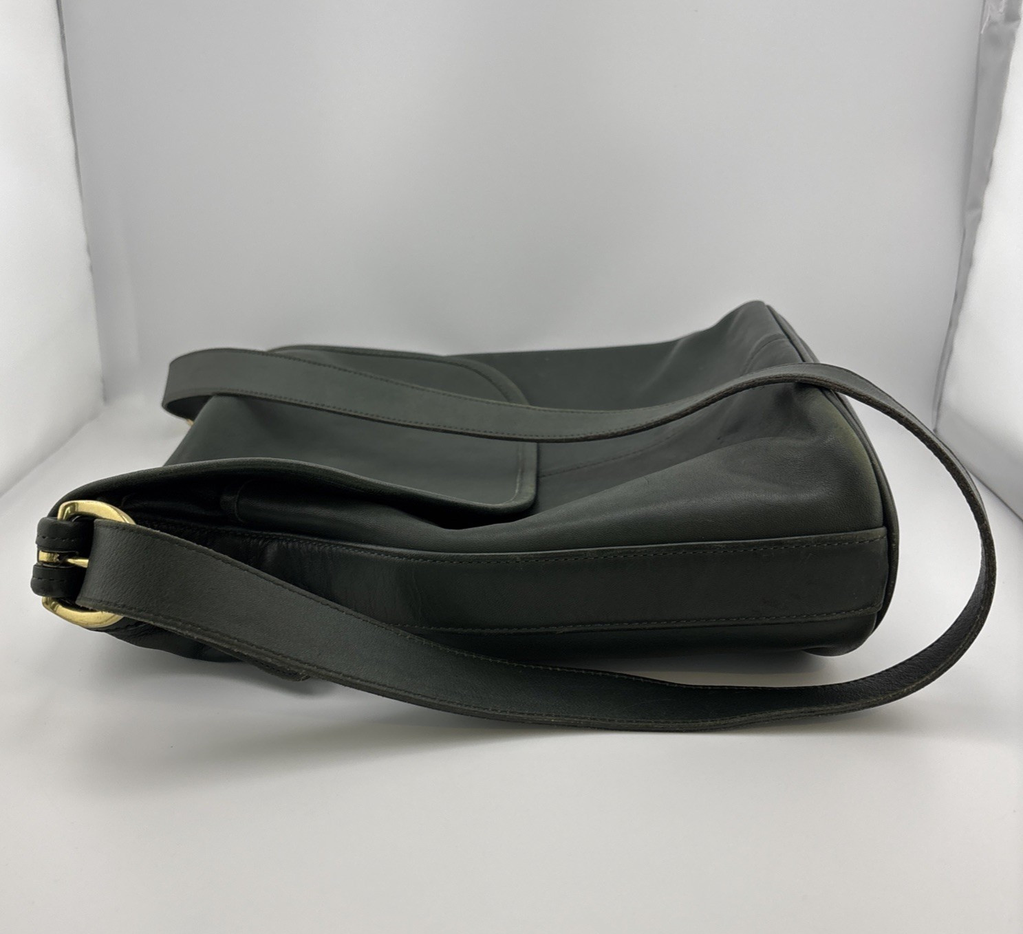 VTG Coach Whitney SoHo 0198-120 Leather 90s Crossbody Purse Bag Soft Rare Green
