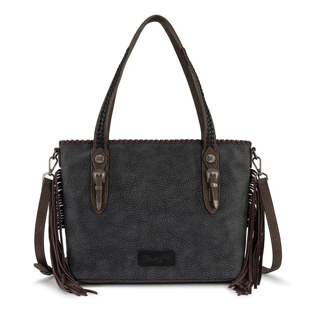 Wrangler Braided Tassel Tote Bag