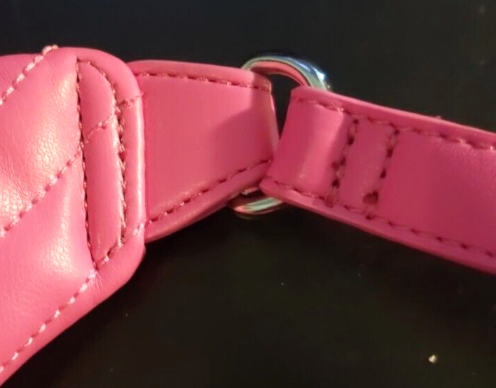 Guess Hot Pink Shoulder Bag Crossbody Fanny Pack Patent Finish 100% PU