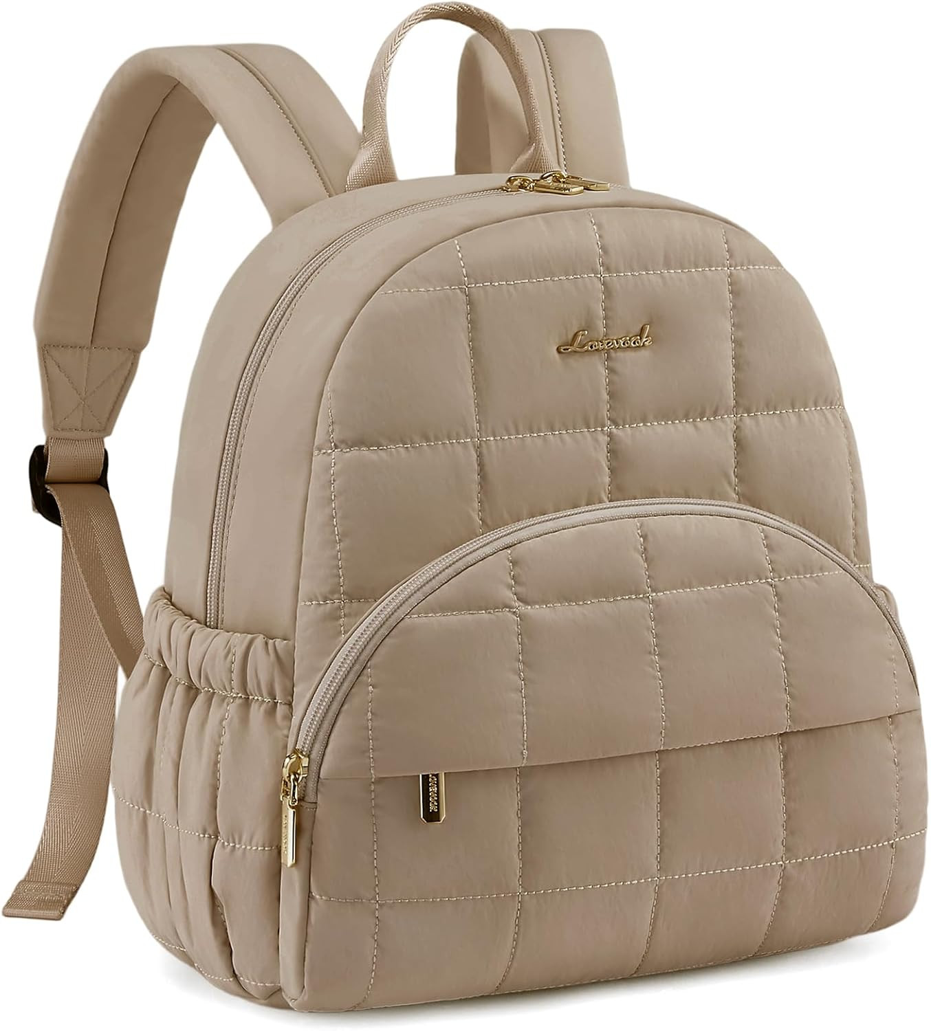 Small Backpack Purse for Women, Mini Puffer Backpack with Anti-Theft Pocket, Lig