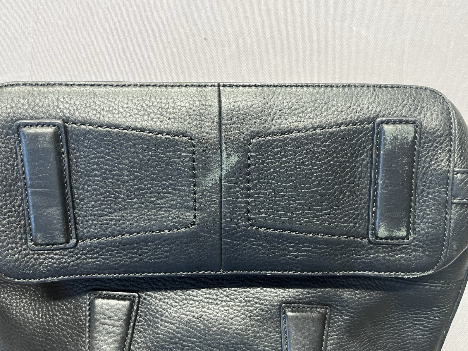 Cole Haan Black Leather Braided Satchel